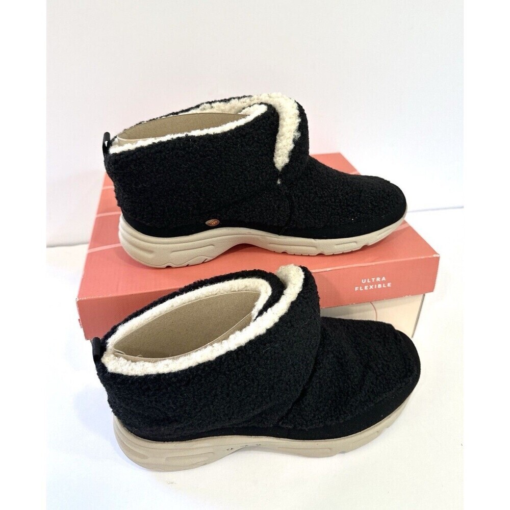 Easy Spirit SE Brindle2 Women’s Booties Black Size 9 Wide Comfort Fleece Lined - Picture 1 of 8